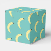 Cute Banana Bunch Blauwgroen Baby shower Pattern Bedankdoosjes (Achterkant)