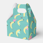 Cute Banana Bunch Blauwgroen Confetti Baby shower Bedankdoosjes (Achterkant)
