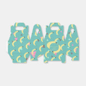 Cute Banana Bunch Blauwgroen Confetti Baby shower Bedankdoosjes (Uitgevouwen)