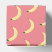 Cute Banana Bunch Girl Baby shower Pattern Bedankdoosjes (Bovenkant)