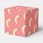 Cute Banana Bunch Girl Baby shower Pattern Bedankdoosjes (Achterkant)