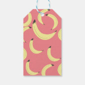 Cute Banana Bunch Pattern Baby shower Gift Labels Cadeaulabel (Achterkant)