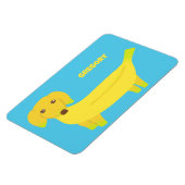 Cute Banana Dog Personalized Magneet (Linkerzijde)