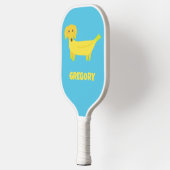 Cute Banana Dog Personalized Pickleball Paddle (Links)