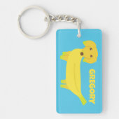 Cute Banana Dog Personalized Sleutelhanger (Voorkant)