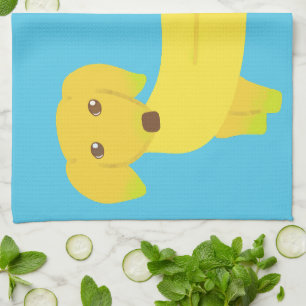 Cute Banana Dog Personalized Theedoek