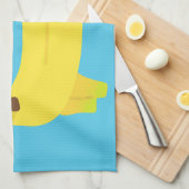 Cute Banana Dog Personalized Theedoek (Quarter Fold)
