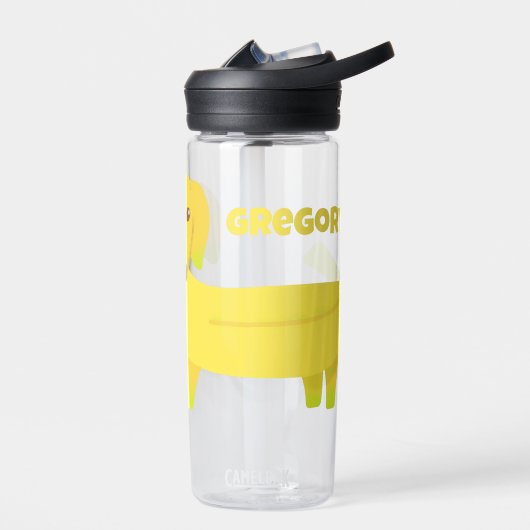 Cute Banana Dog Personalized Waterfles (Links)