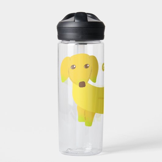 Cute Banana Dog Personalized Waterfles (Voorkant)