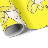 Cute Banana Kids Birthday Kawaii Cadeaupapier (Rol Hoek)