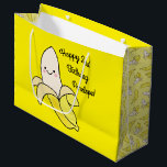 Cute Banana Kids Birthday Kawaii Groot Cadeauzakje<br><div class="desc">Dit schattige, kleurrijke, schattige collectie van een verjaardagsfeest voor bananen is perfect voor een kinder viering op de eerste verjaardag of elk verjaardagsjaar! Pas de tekst aan om ze zelf te maken. Het moderne uiterlijk en gevoel is de perfecte manier om je kleine te vieren die op hun eerste verjaardag...</div>
