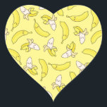 Cute Banana Kids Birthday Kawaii Hart Sticker<br><div class="desc">Dit schattige, kleurrijke, schattige collectie van een verjaardagsfeest voor bananen is perfect voor een kinder viering op de eerste verjaardag of elk verjaardagsjaar! Pas de tekst aan om ze zelf te maken. Het moderne uiterlijk en gevoel is de perfecte manier om je kleine te vieren die op hun eerste verjaardag...</div>
