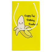 Cute Banana Kids Birthday Kawaii Klein Cadeauzakje (Achterkant)