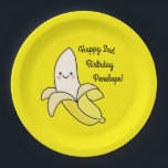 Cute Banana Kids Birthday Kawaii Papieren Bordje<br><div class="desc">Dit schattige, kleurrijke, schattige collectie van een verjaardagsfeest voor bananen is perfect voor een kinder viering op de eerste verjaardag of elk verjaardagsjaar! Pas de tekst aan om ze zelf te maken. Het moderne uiterlijk en gevoel is de perfecte manier om je kleine te vieren die op hun eerste verjaardag...</div>
