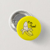 Cute Banana Kids Birthday Kawaii Ronde Button 3,2 Cm (Voorkant /achterkant)
