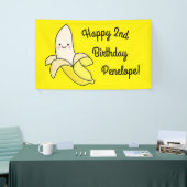Cute Banana Kids Birthday Kawaii Spandoek (Beurs)