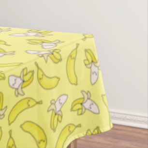 Cute Banana Kids Birthday Kawaii Tafelkleed