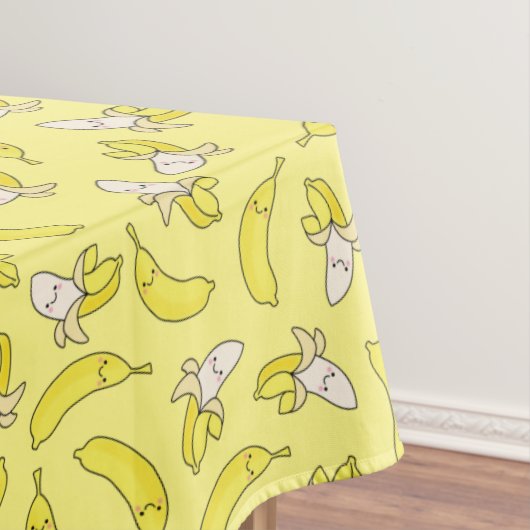 Cute Banana Kids Birthday Kawaii Tafelkleed (Voorbeeld)
