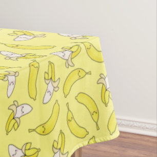 Cute Banana Kids Birthday Kawaii Tafelkleed