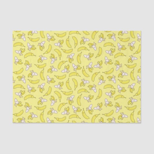 Cute Banana Kids Birthday Kawaii Tissuepapier (Voorkant)