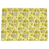 Cute Banana Milk Birthday Party Groot Cadeauzakje (Voorkant)