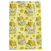 Cute Banana Milk Carton Pattern Medium Cadeauzakje (Voorkant)