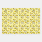 Cute Banana Milk Yellow Inpakpapier Vel (Voorkant 3)