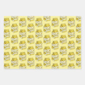 Cute Banana Milk Yellow Inpakpapier Vel (Voorkant 2)