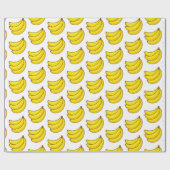 Cute Banana Pattern Cadeaupapier (Vlak)