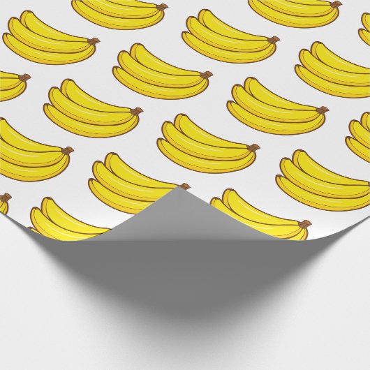 Cute Banana Pattern Cadeaupapier (Hoek)