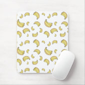 Cute Banana Pattern | Hand Drawn Banana Aesthetic Muismat (Met muis)