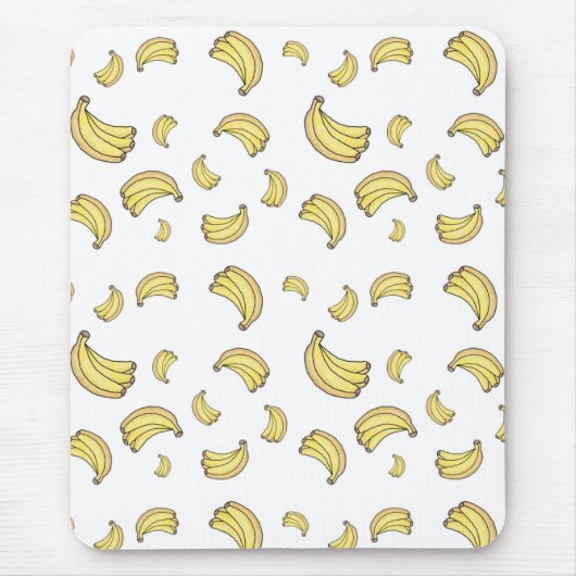 Cute Banana Pattern | Hand Drawn Banana Aesthetic Muismat (Voorkant)