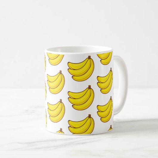 Cute Banana Pattern Koffiemok (Voorkant rechts)