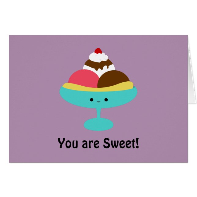 Cute Banana Split (Voorkant Horizontaal)