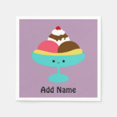 Cute Banana Split Servetten (Voorkant)