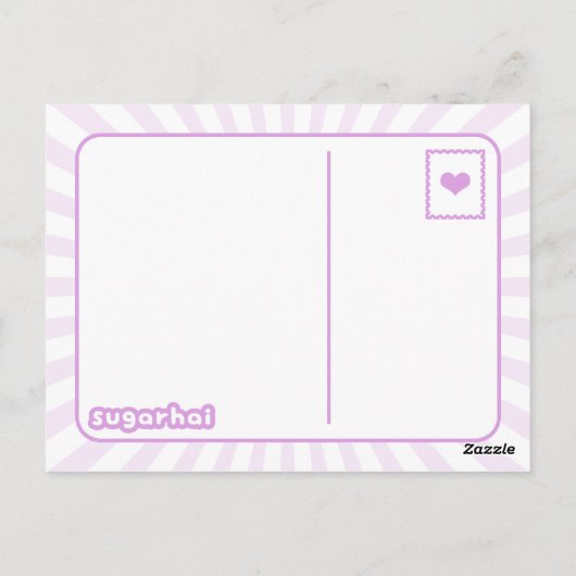 Cute Banana Unicorn Briefkaart (Achterkant)