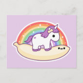Cute Banana Unicorn Briefkaart (Voorkant)