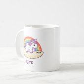 Cute Banana Unicorn Koffiemok (Voorkant links)
