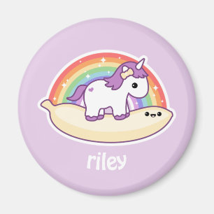 Cute Banana Unicorn Magneet