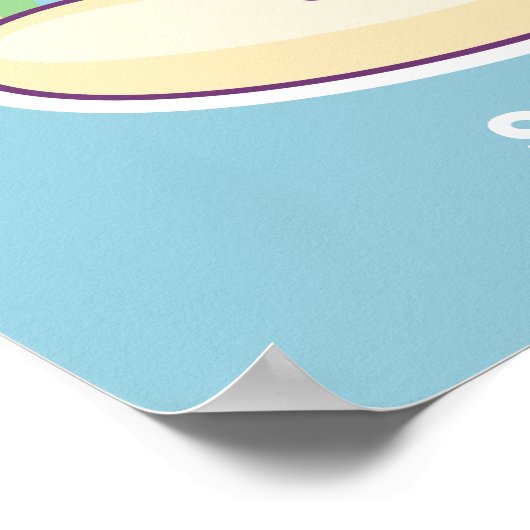 Cute Banana Unicorn Poster (Hoek)