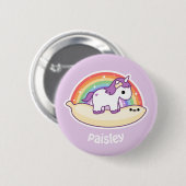 Cute Banana Unicorn Ronde Button 5,7 Cm (Voorkant /achterkant)