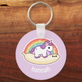 Cute Banana Unicorn Sleutelhanger (Voorkant)