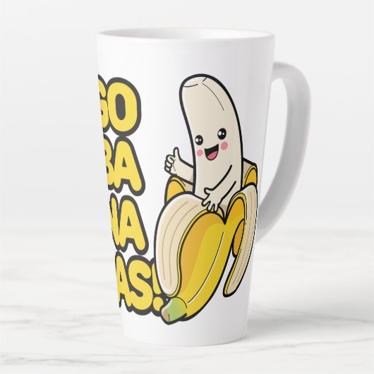 Cute Bananas Latte Mok (Rechterhoek)