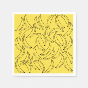 Cute Bananas Paper Napkins Servet
