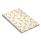 Cute Bananas - Seamless - Fruit Pattern Notitieboek (Rechterzijde)
