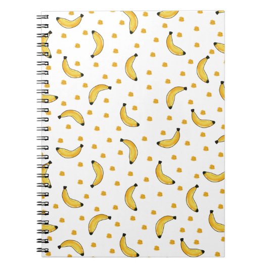Cute Bananas - Seamless - Fruit Pattern Notitieboek (Voorkant)