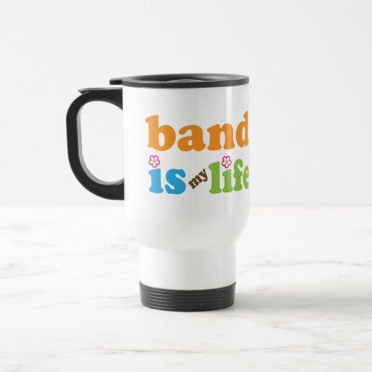 Cute Band is mijn levensontwerp Reisbeker (Links)