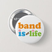 Cute Band is mijn levensontwerp Ronde Button 5,7 Cm (Voorkant /achterkant)