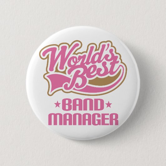 Cute Band Manager-cadeau Ronde Button 5,7 Cm (Voorkant)