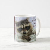 Cute Bandit Raccoon, Stealing uw hart Mok (Voorkant rechts)